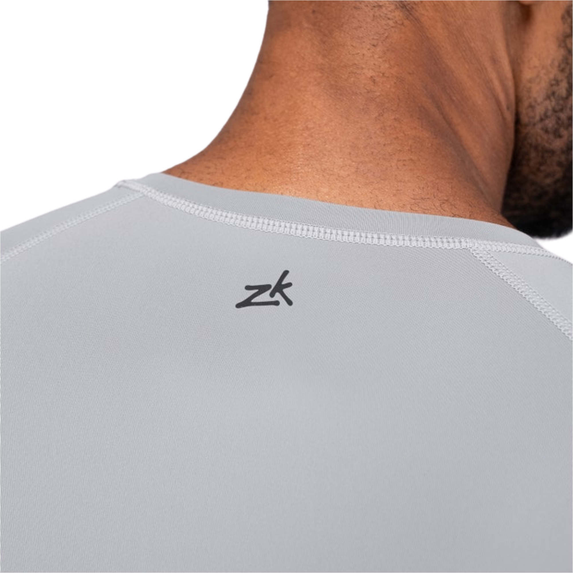 2026 Zhik Mens Eco Spandex LT Short Sleeve Baselayer Top DTP-0167-M-PLT - Platinum